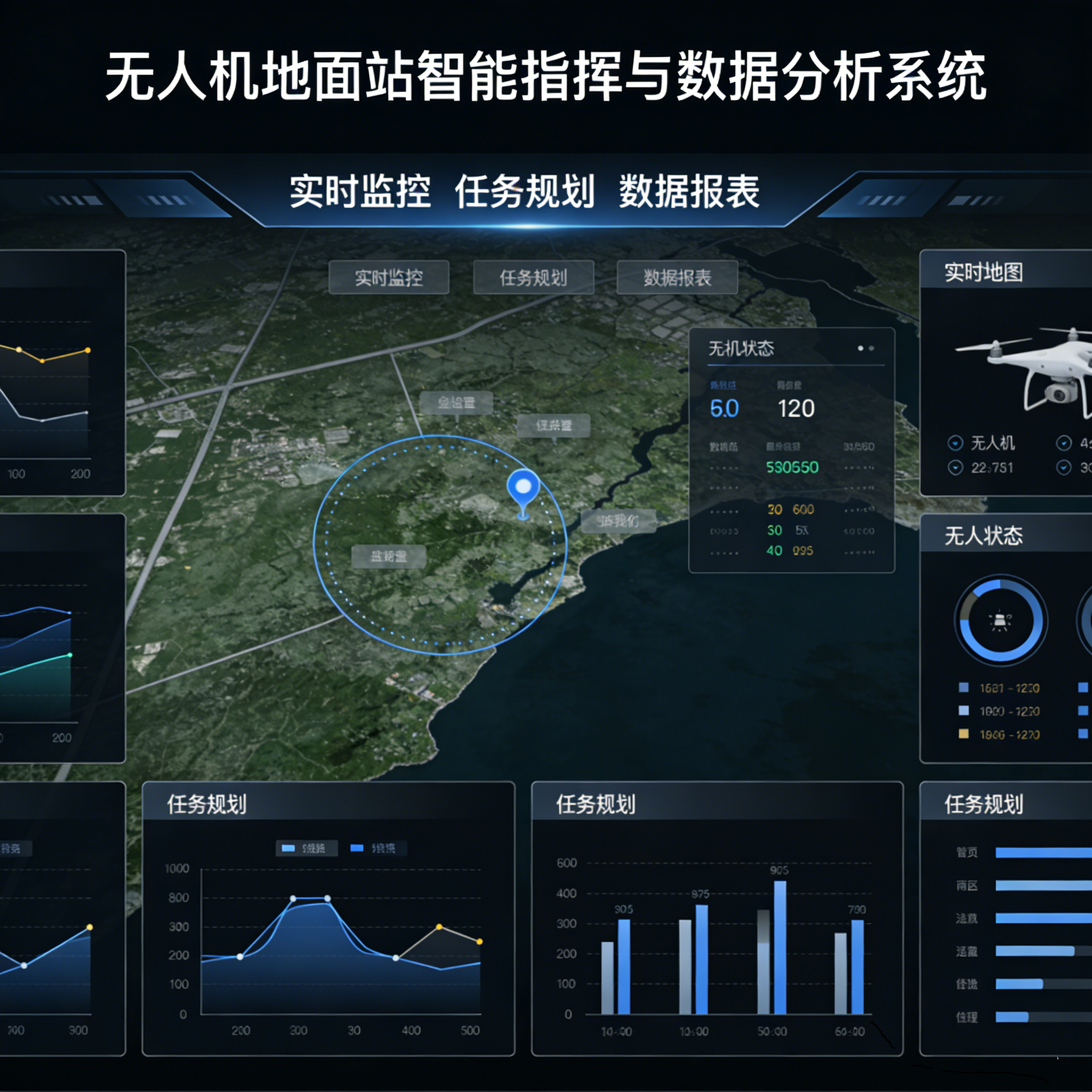 无人机地面站智能指挥与数据分析系统